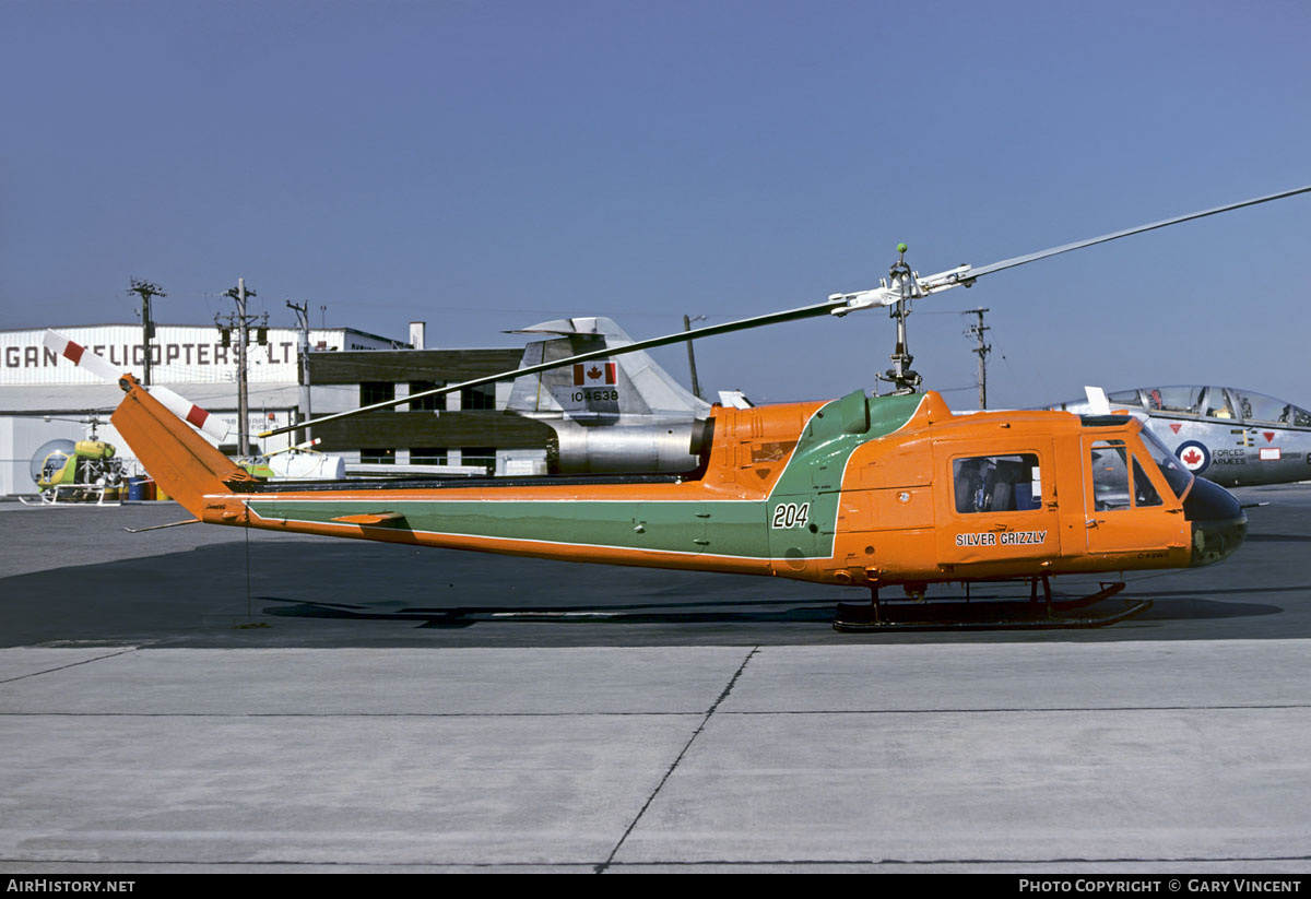 Aircraft Photo of C-FBWR | Bell 204B | Silver Grizzly Timber | AirHistory.net #803420
