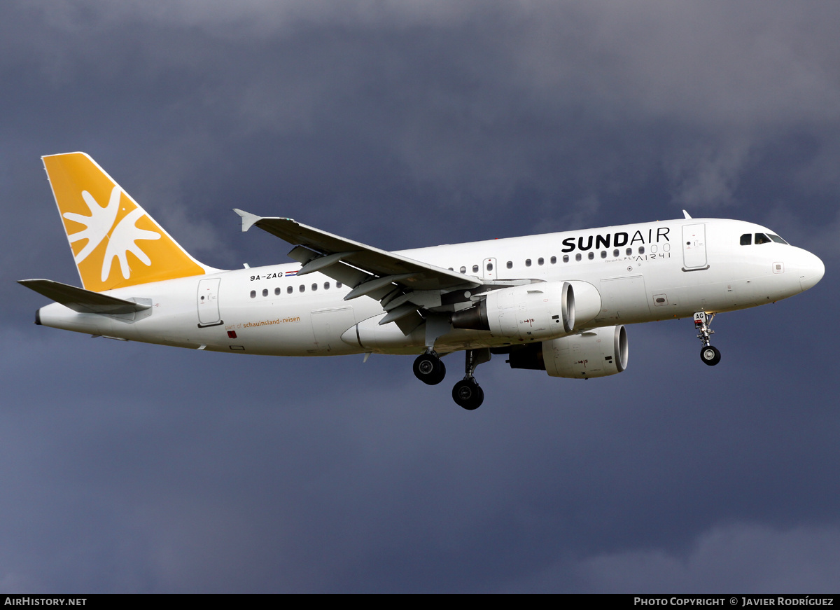 Aircraft Photo of 9A-ZAG | Airbus A319-111 | Sundair | AirHistory.net #803480