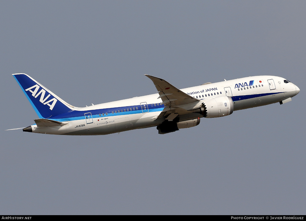 Aircraft Photo of JA808A | Boeing 787-8 Dreamliner | All Nippon Airways - ANA | AirHistory.net #803482