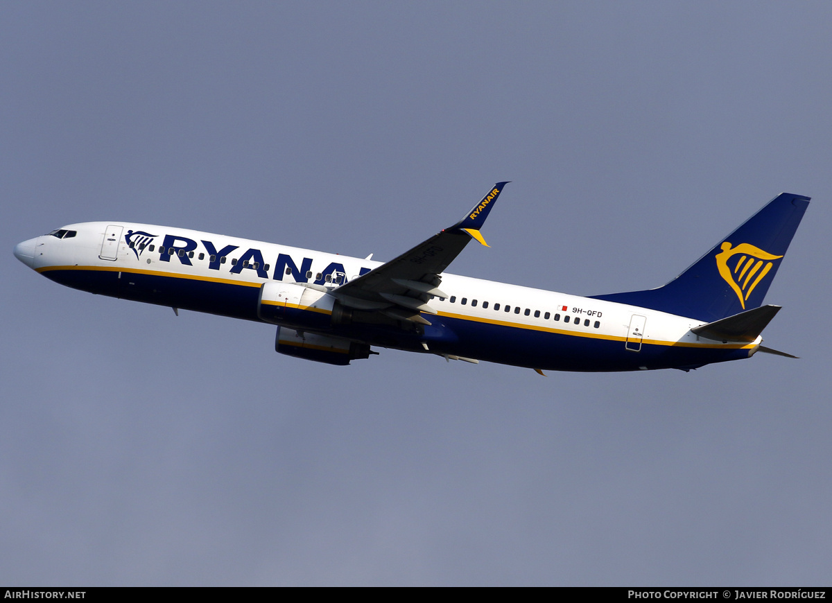 Aircraft Photo of 9H-QFD | Boeing 737-8AS | Ryanair | AirHistory.net #803497