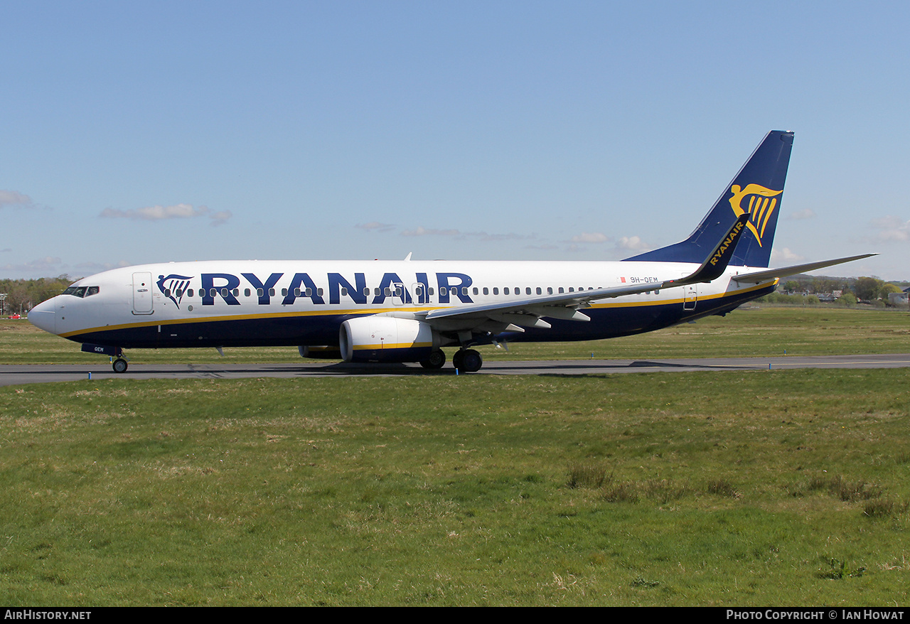 Aircraft Photo of 9H-QEM | Boeing 737-800 | Ryanair | AirHistory.net #803572