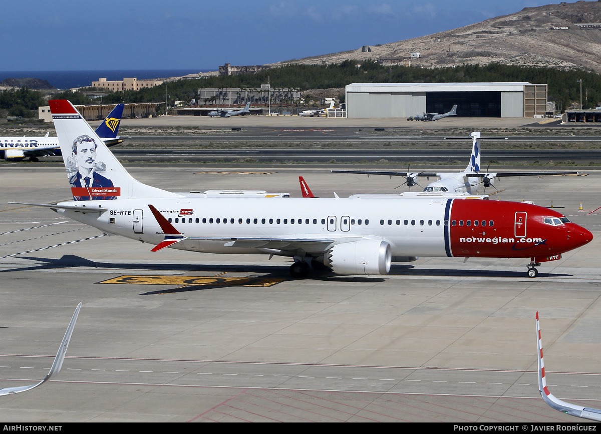 Aircraft Photo of SE-RTE | Boeing 737-8 Max 8 | Norwegian | AirHistory.net #803661