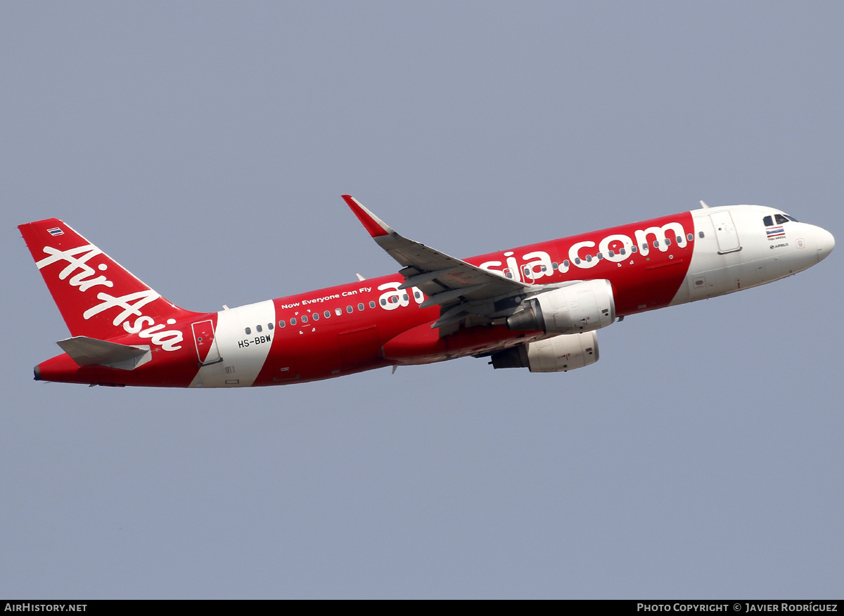 Aircraft Photo of HS-BBW | Airbus A320-216 | AirAsia | AirHistory.net #803679
