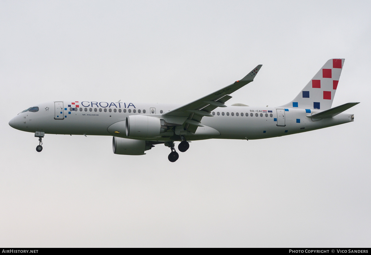 Aircraft Photo of 9A-CAI | Airbus A220-300 (BD-500-1A11) | Croatia Airlines | AirHistory.net #803700