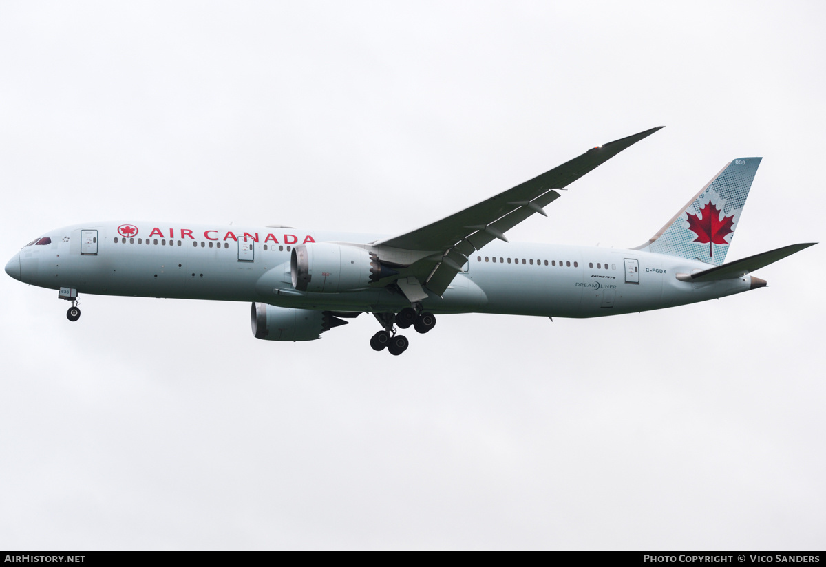 Aircraft Photo of C-FGDX | Boeing 787-9 Dreamliner | Air Canada | AirHistory.net #803701