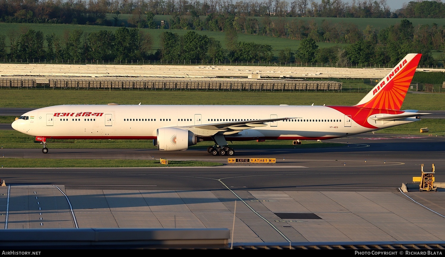 Aircraft Photo of VT-AEQ | Boeing 777-3FX/ER | Air India | AirHistory.net #803772