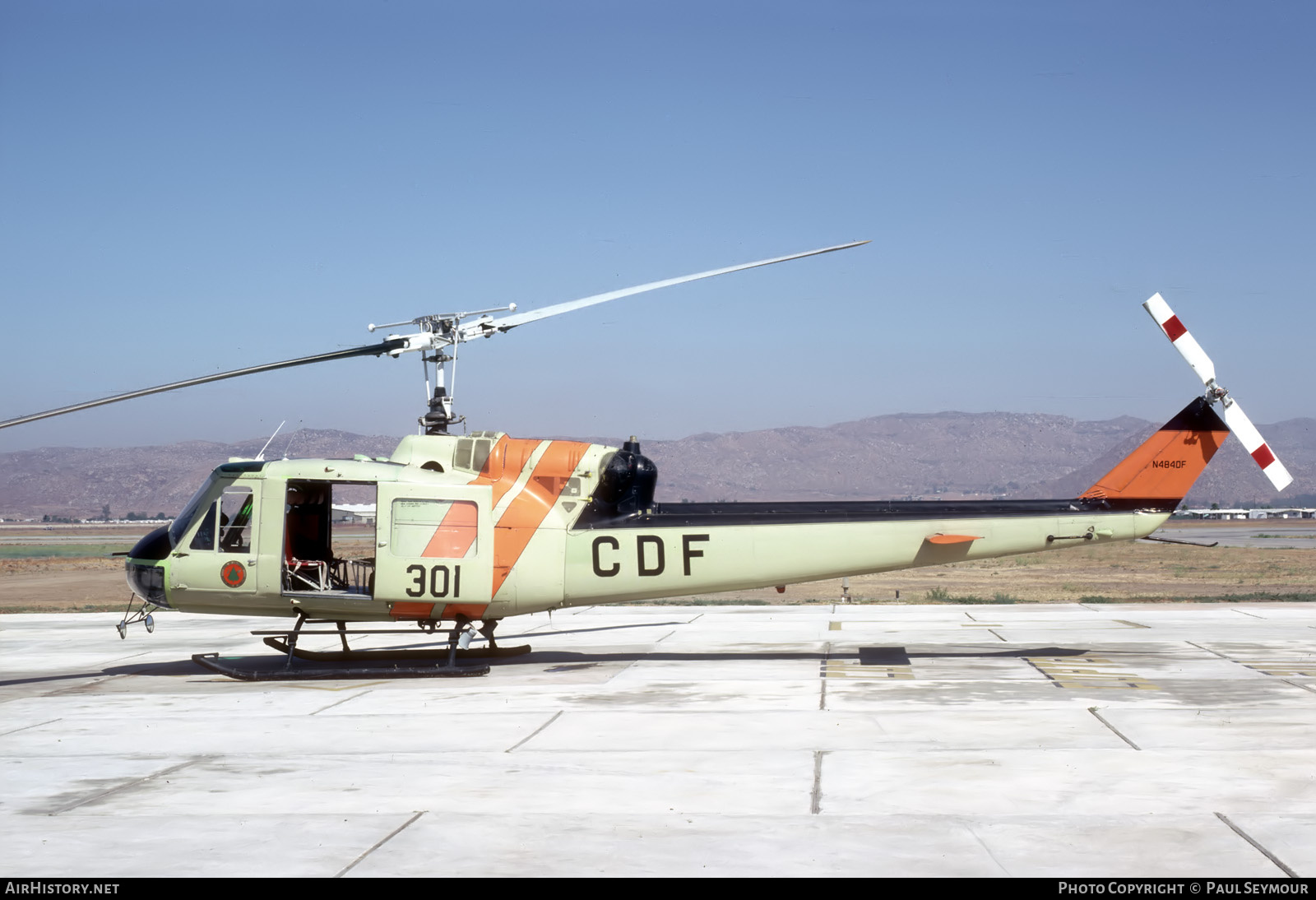 Aircraft Photo of N484DF | Bell UH-1F Iroquois | California Department of Forestry - CDF | AirHistory.net #803777