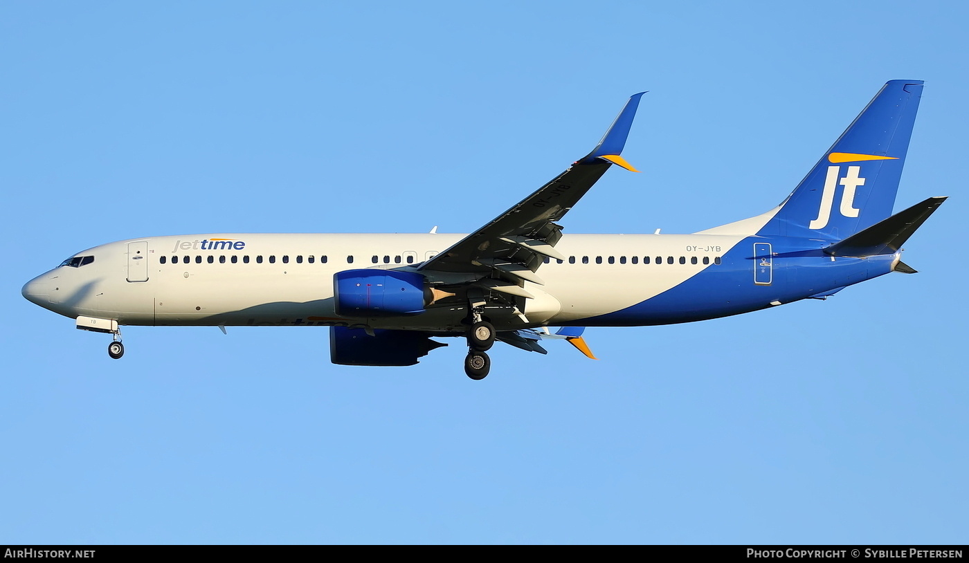 Aircraft Photo of OY-JYB | Boeing 737-8KN | Jettime | AirHistory.net #803805