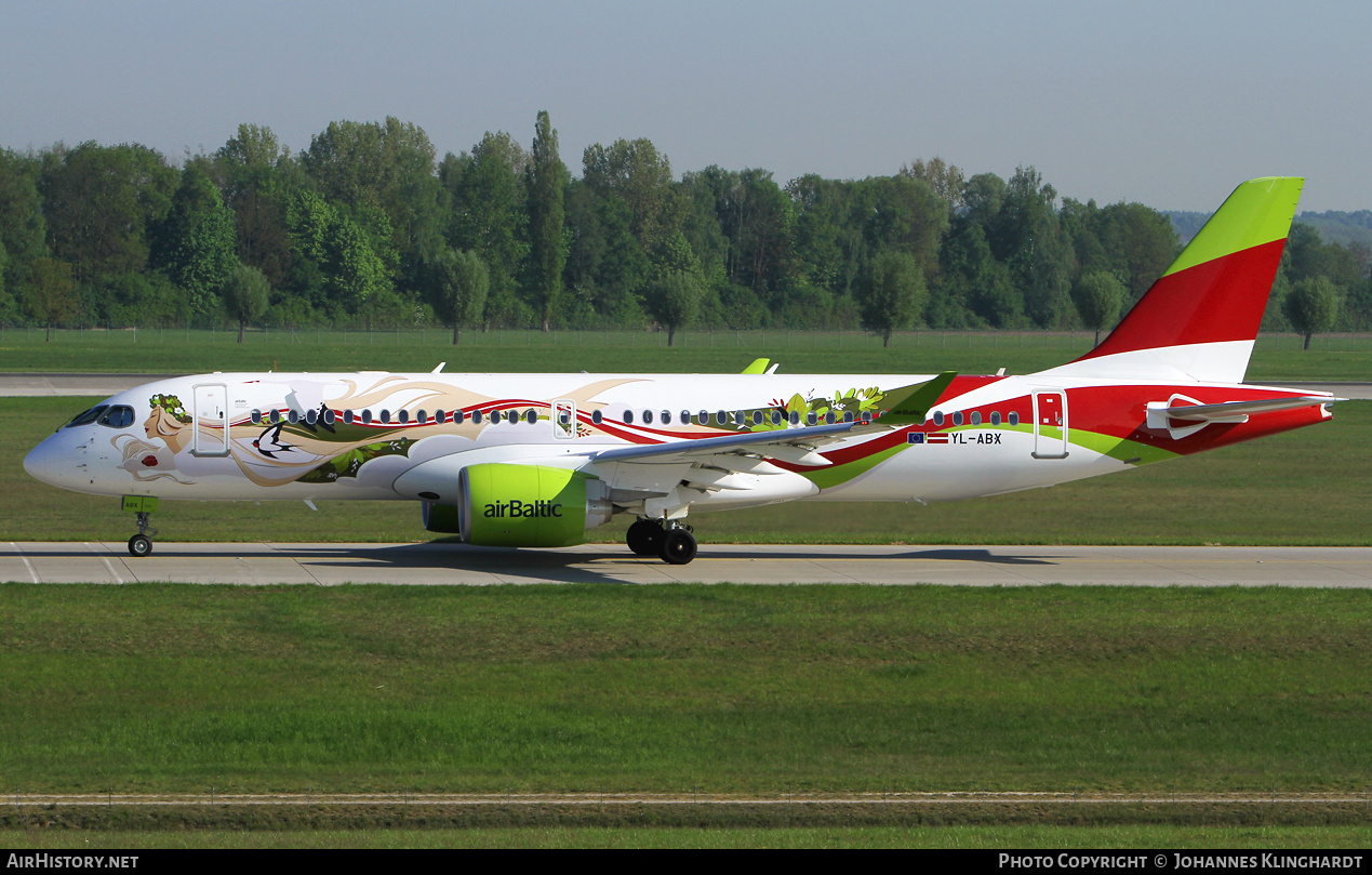 Aircraft Photo of YL-ABX | Airbus A220-371 (BD-500-1A11) | AirBaltic | AirHistory.net #803845