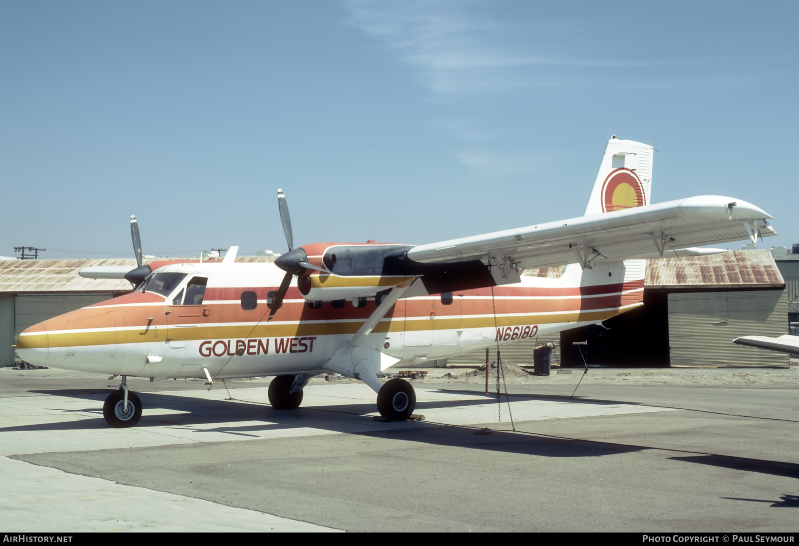 Aircraft Photo of N66180 | De Havilland Canada DHC-6-200 Twin Otter | Golden West Airlines | AirHistory.net #803870