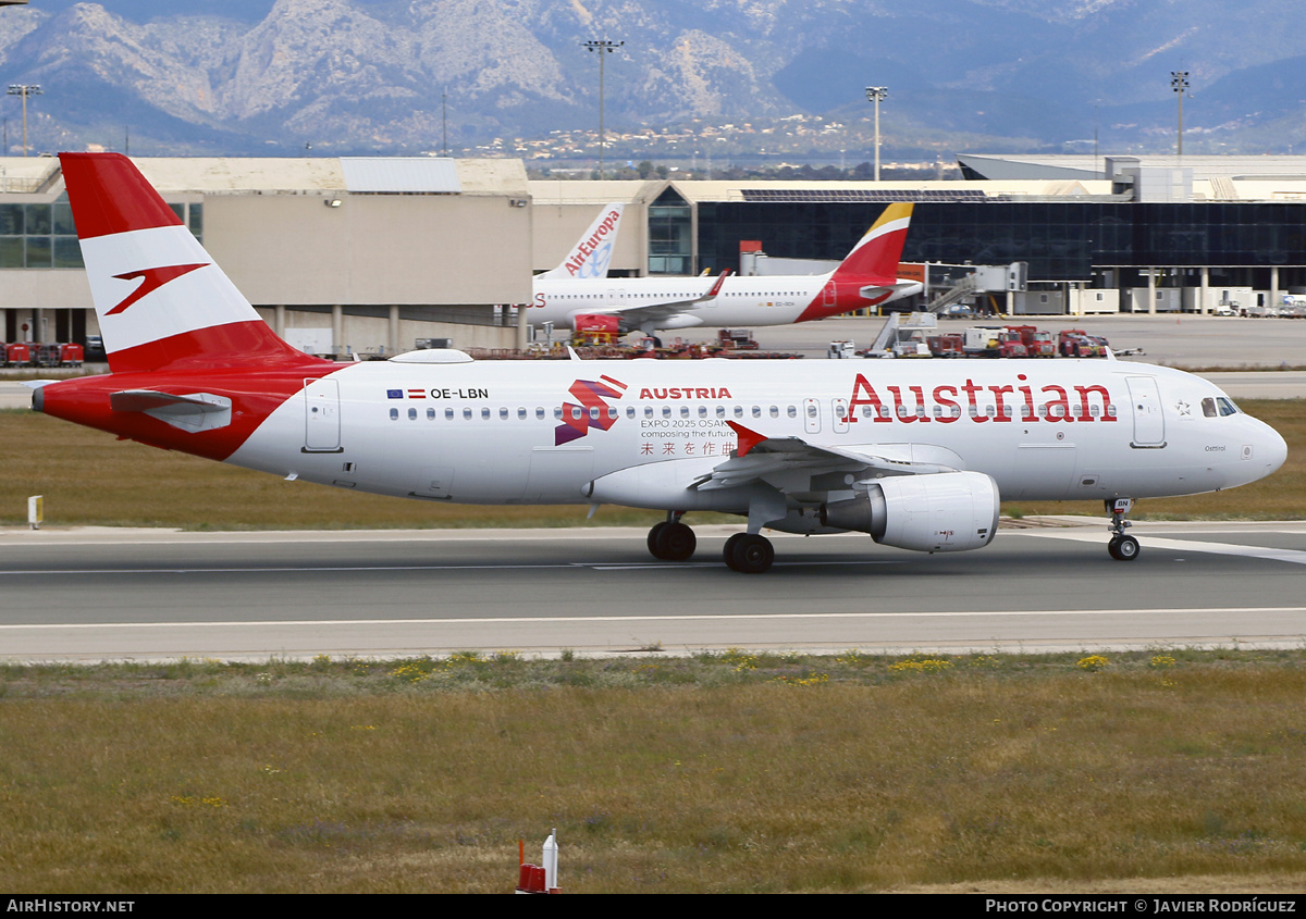 Aircraft Photo of OE-LBN | Airbus A320-214 | Austrian Airlines | AirHistory.net #803872