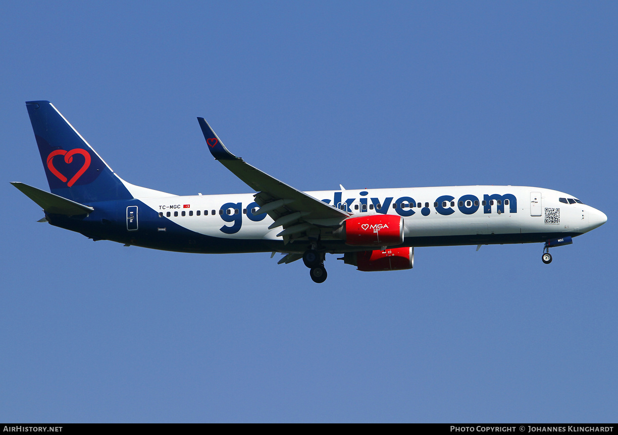 Aircraft Photo of TC-MGC | Boeing 737-83N | MGA - Mavi Gok Aviation | AirHistory.net #803940