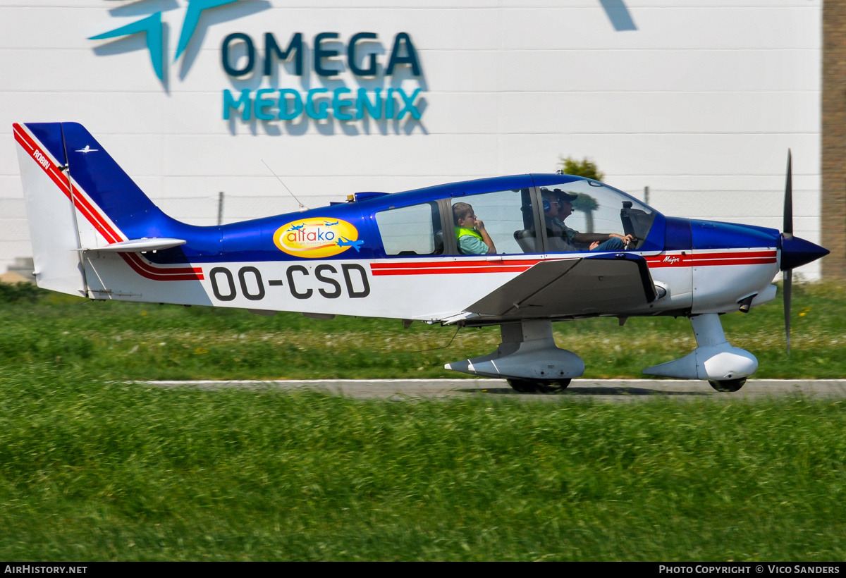 Aircraft Photo of OO-CSD | Robin DR-400-160 Major | Alfako - Alfa Flight Academy Kortrijk | AirHistory.net #803989