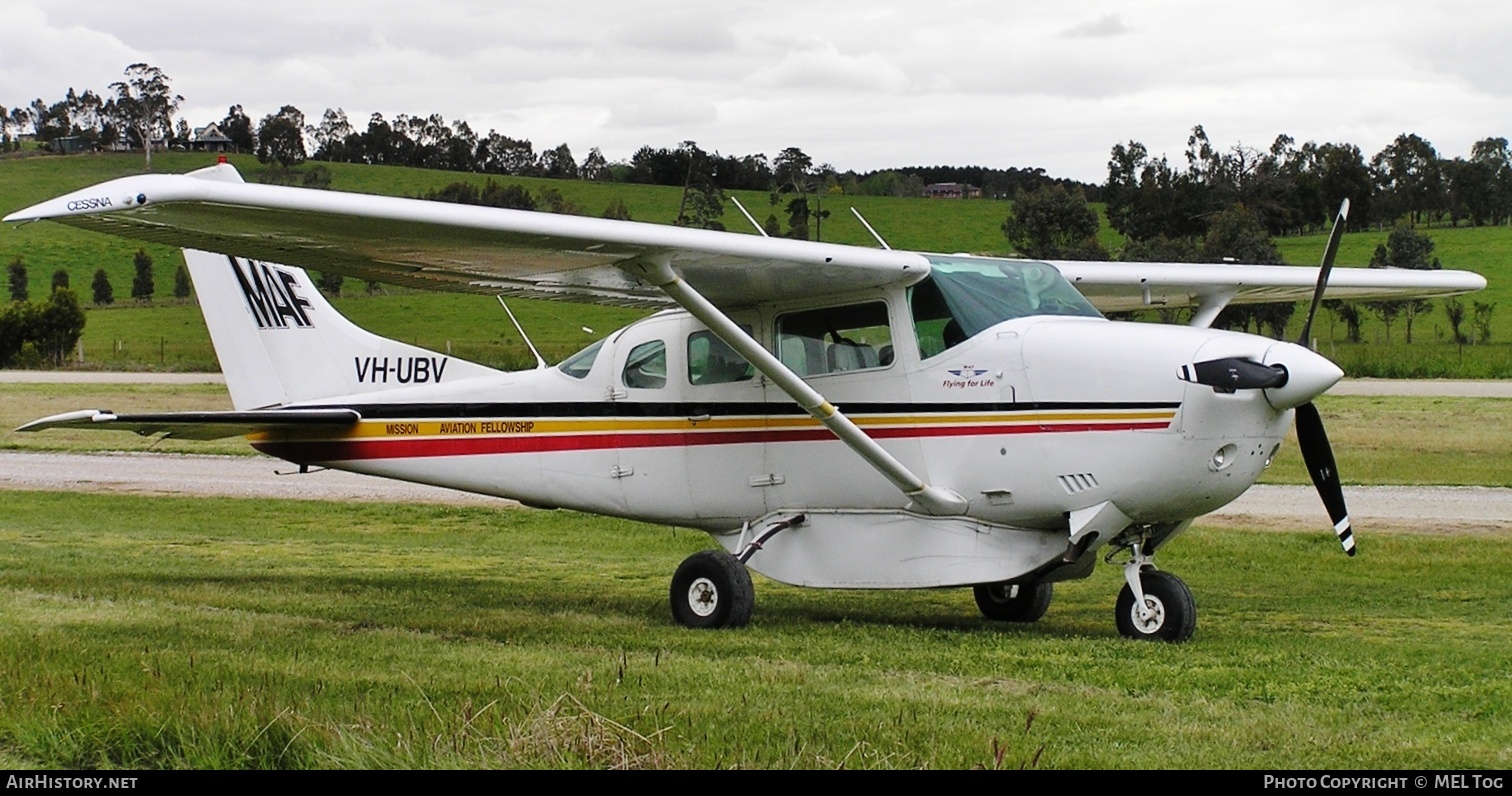 Aircraft Photo of VH-UBV | Cessna U206G Stationair 6 | Mission Aviation Fellowship - MAF | AirHistory.net #804008