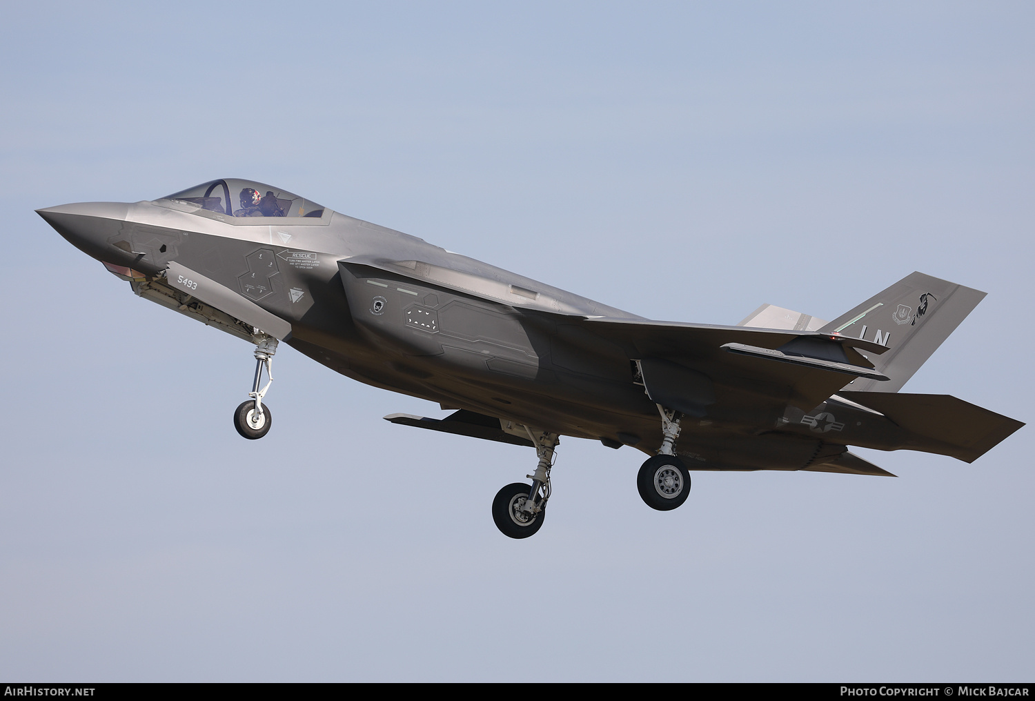 Aircraft Photo of 19-5493 / AF19-5493 | Lockheed Martin F-35A Lightning II | USA - Air Force | AirHistory.net #804138