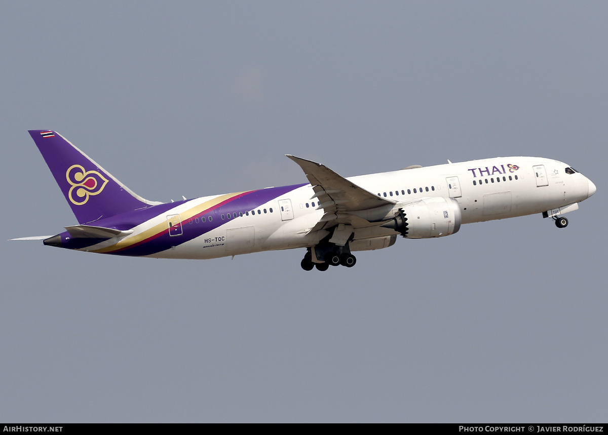 Aircraft Photo of HS-TQC | Boeing 787-8 Dreamliner | Thai Airways International | AirHistory.net #804142