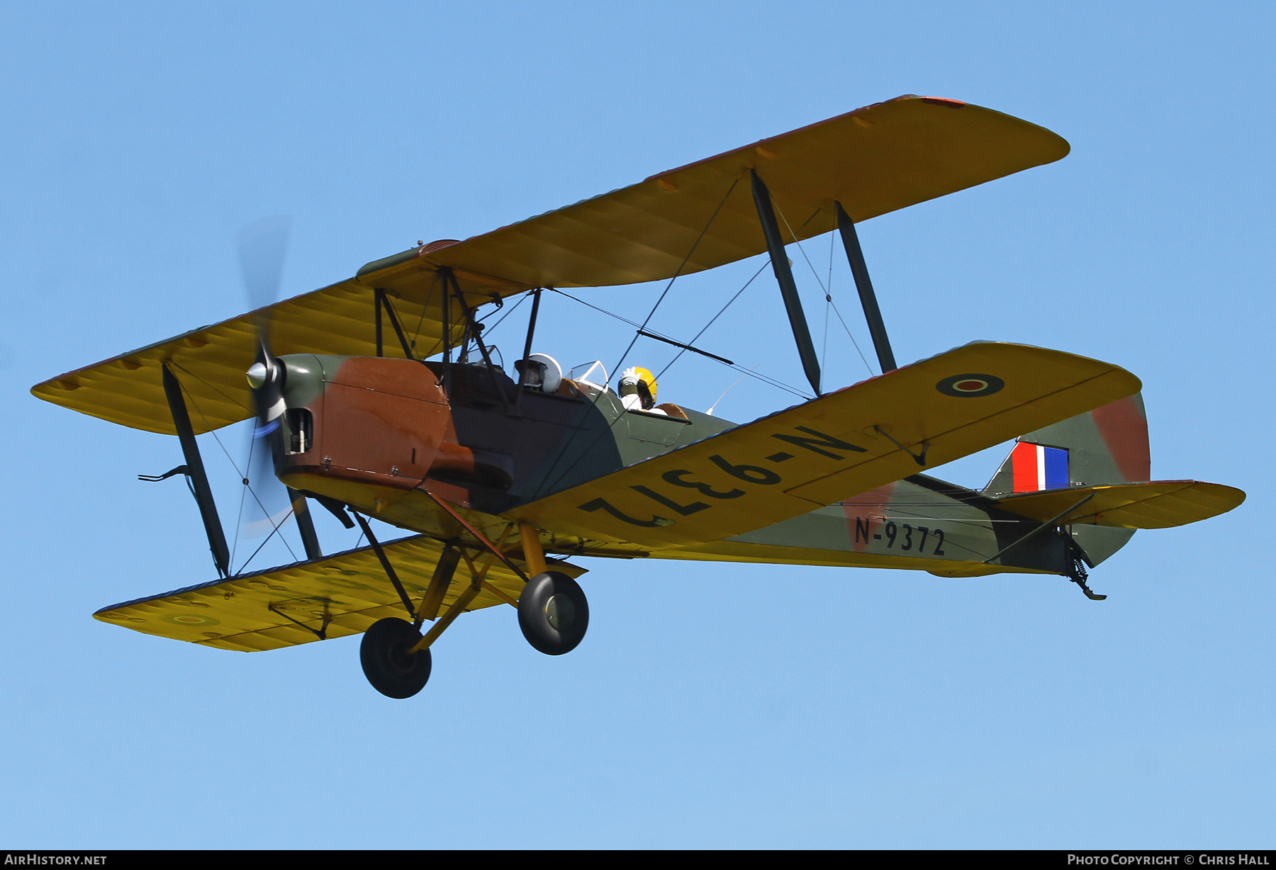 Aircraft Photo of G-ANHK / N9372 | De Havilland D.H. 82A Tiger Moth | UK - Air Force | AirHistory.net #804148