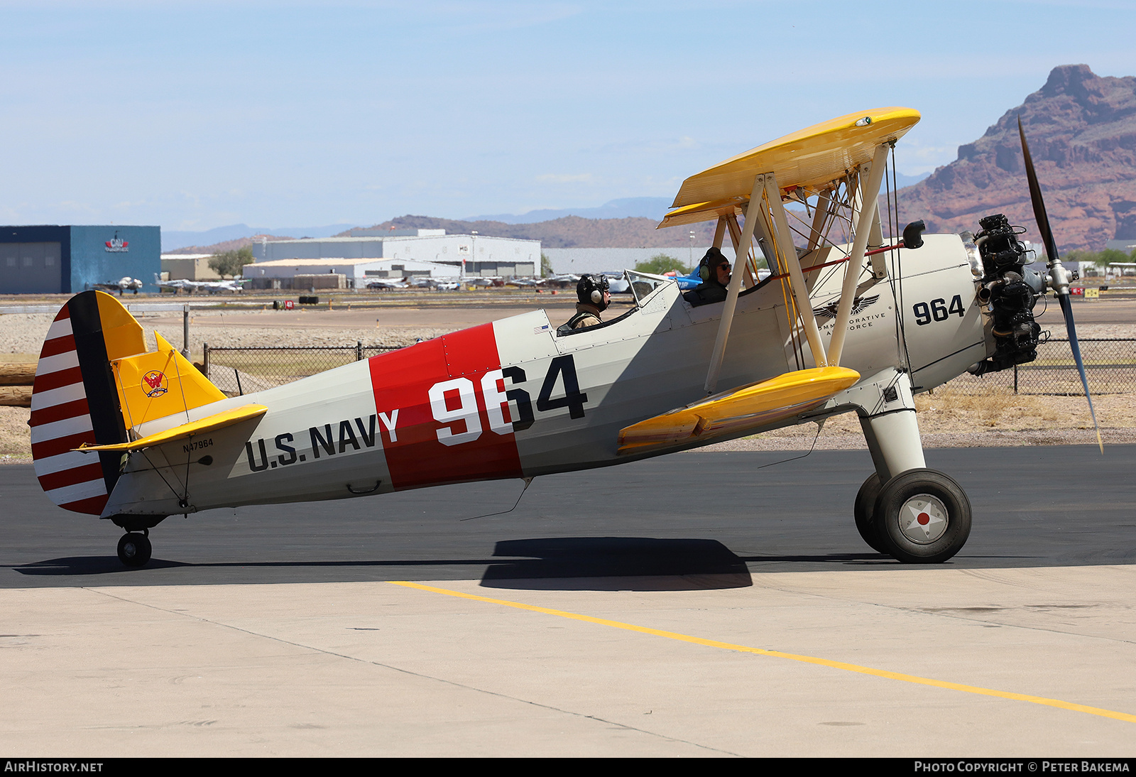 Aircraft Photo of N47964 | Boeing PT-17 Kaydet (A75N1) | Commemorative Air Force | USA - Navy | AirHistory.net #804207