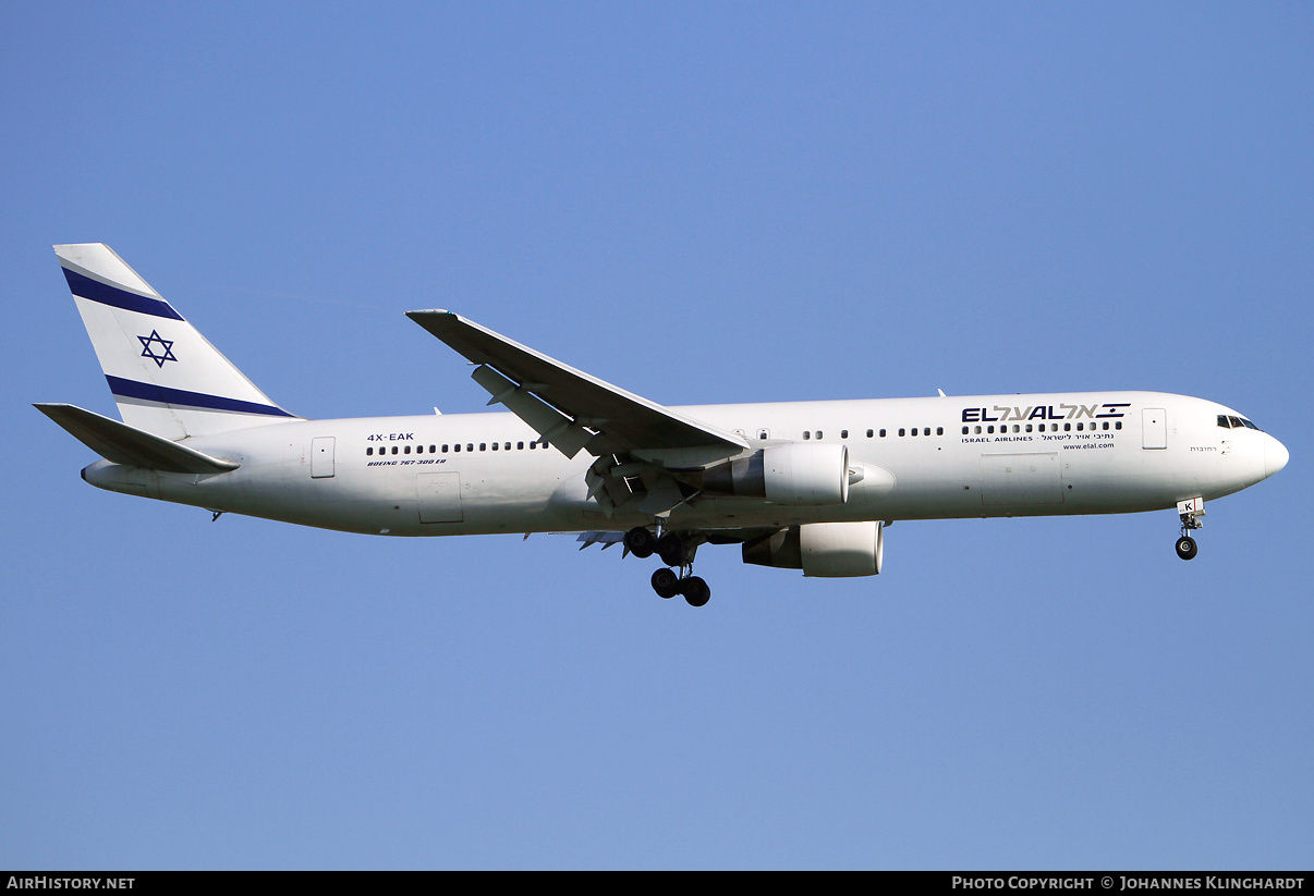 Aircraft Photo of 4X-EAK | Boeing 767-3Q8/ER | El Al Israel Airlines | AirHistory.net #804214