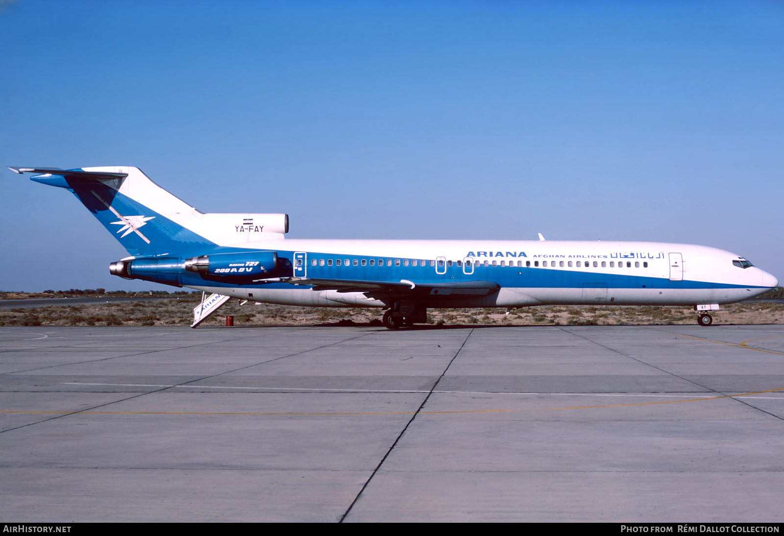 Aircraft Photo of YA-FAY | Boeing 727-228/Adv | Ariana Afghan Airlines | AirHistory.net #804240
