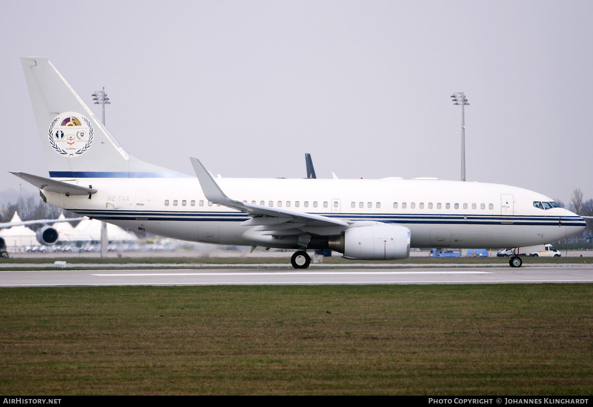 Aircraft Photo of HZ-TAA | Boeing 737-7P3 BBJ | AirHistory.net #804248