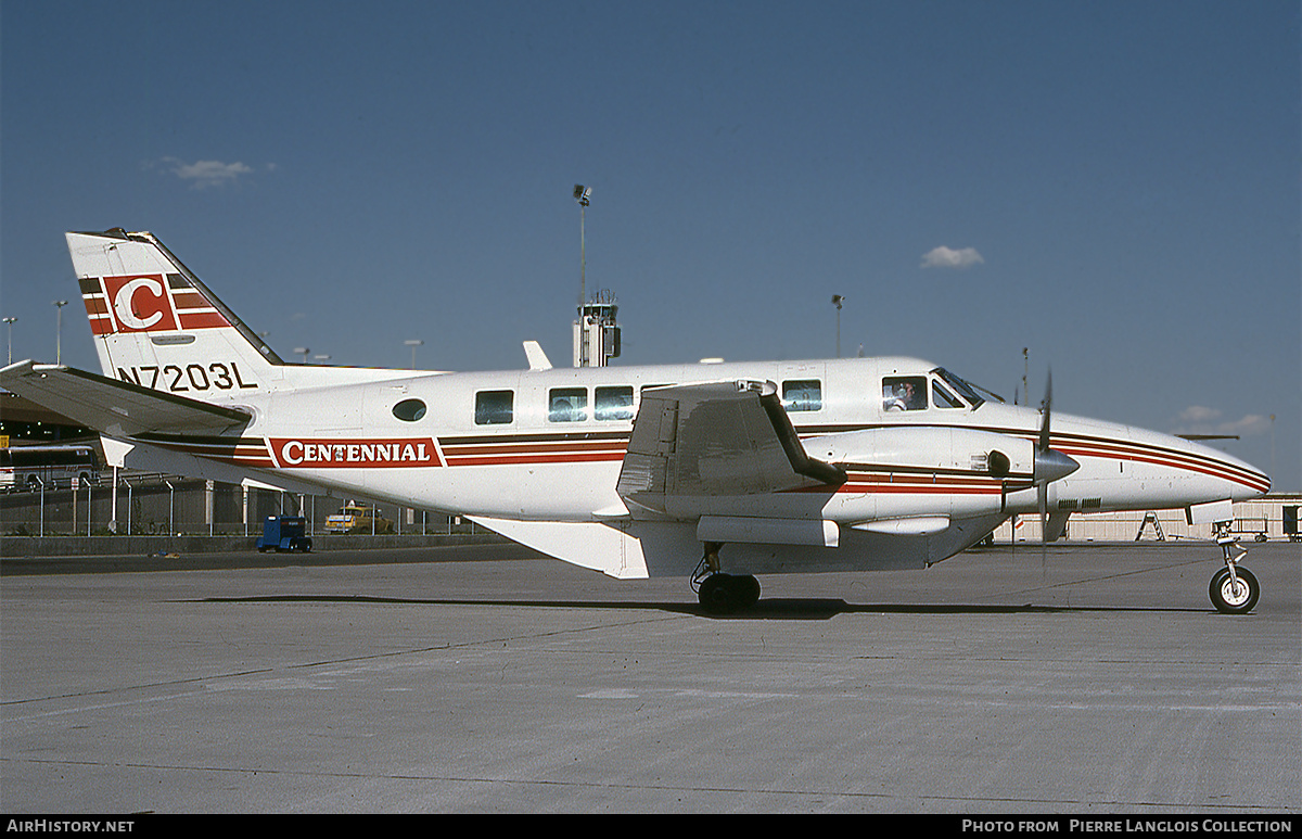 Aircraft Photo of N7203L | Beech C99 Airliner | Centennial Airlines | AirHistory.net #804423