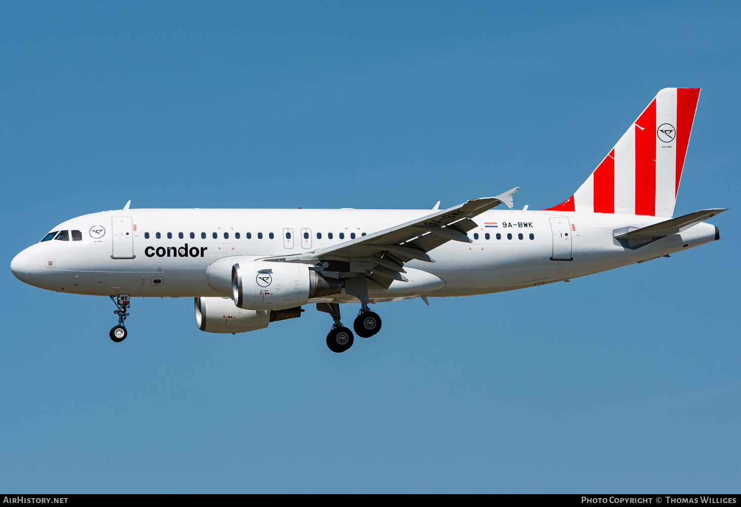 Aircraft Photo of 9A-BWK | Airbus A319-112 | Condor Flugdienst | AirHistory.net #804600