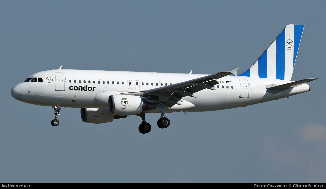 Aircraft Photo of 9A-MUC | Airbus A319-112 | Condor Flugdienst | AirHistory.net #804604
