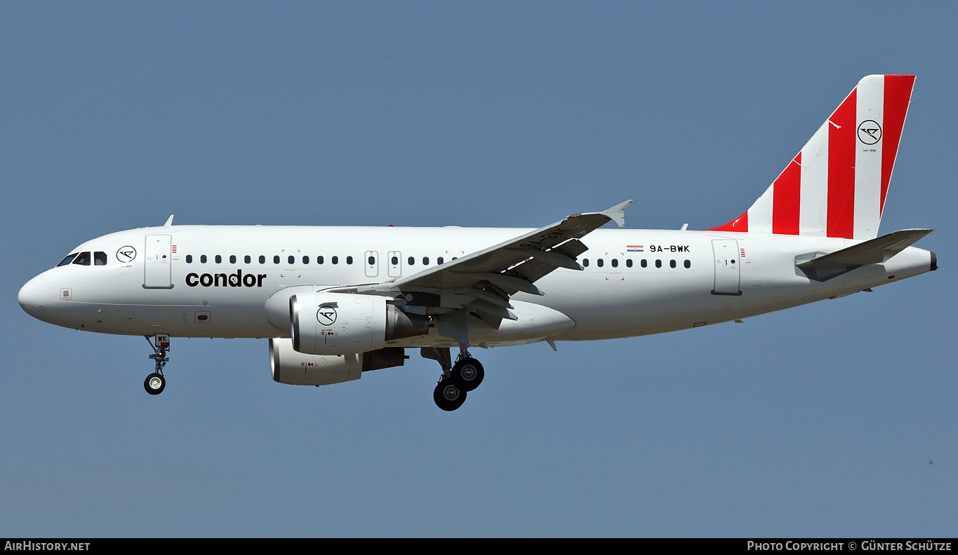 Aircraft Photo of 9A-BWK | Airbus A319-112 | Condor Flugdienst | AirHistory.net #804606