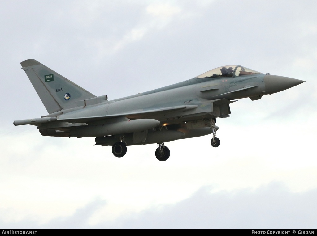 Aircraft Photo of 8016 | Eurofighter EF-2000 Typhoon F2 | Saudi Arabia - Air Force | AirHistory.net #804625