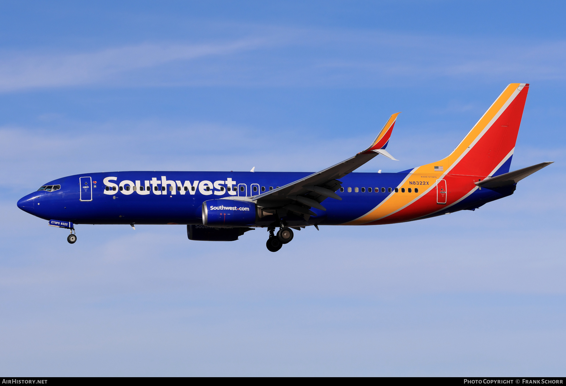 Aircraft Photo of N8322X | Boeing 737-8H4 | Southwest Airlines | AirHistory.net #804634