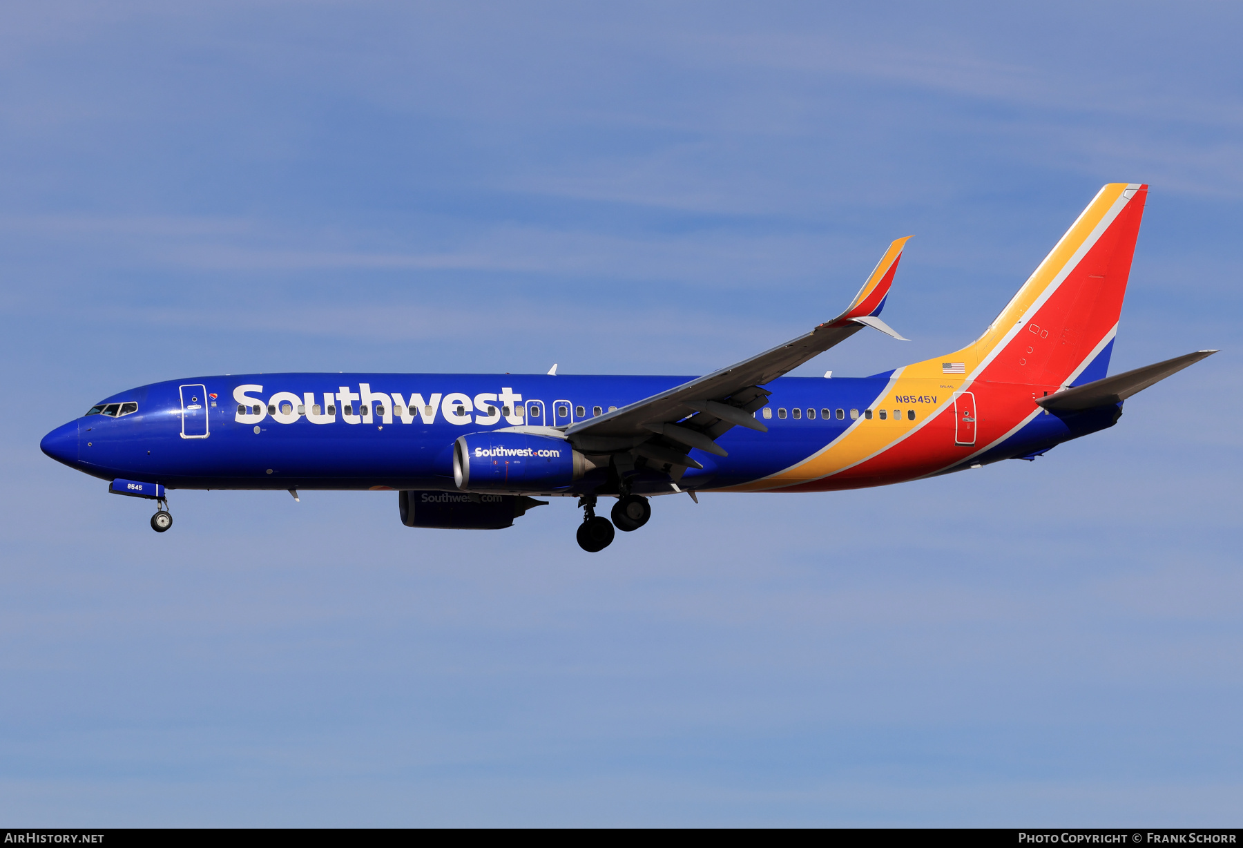Aircraft Photo of N8545V | Boeing 737-800 | Southwest Airlines | AirHistory.net #804642