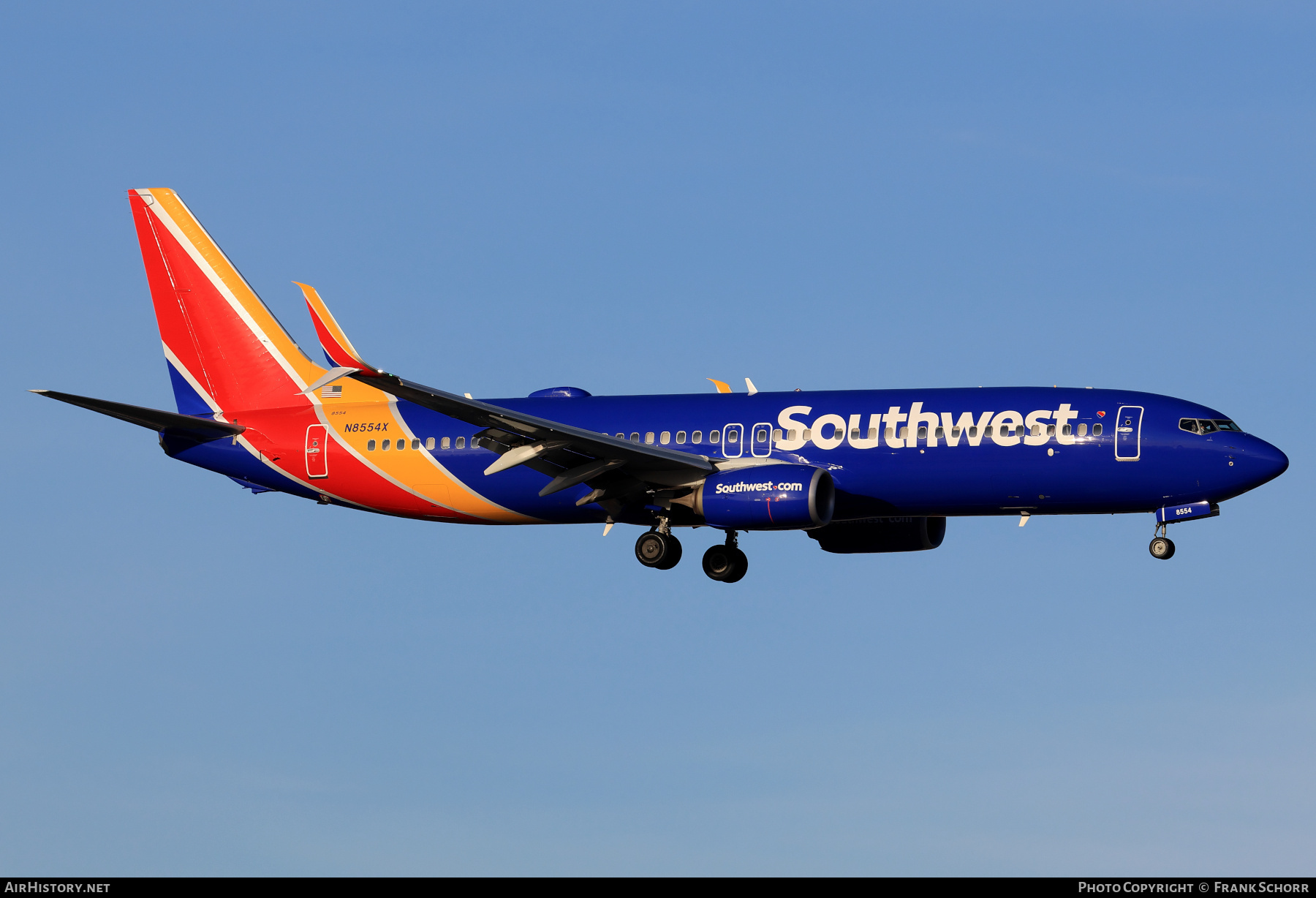 Aircraft Photo of N8554X | Boeing 737-8H4 | Southwest Airlines | AirHistory.net #804647