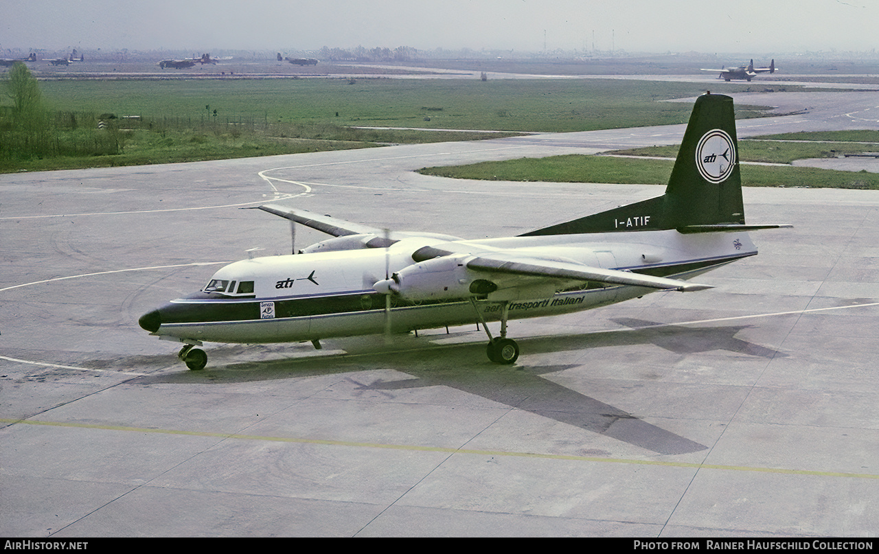 Aircraft Photo of I-ATIF | Fokker F27-200 Friendship | ATI - Aero Trasporti Italiani | AirHistory.net #804649