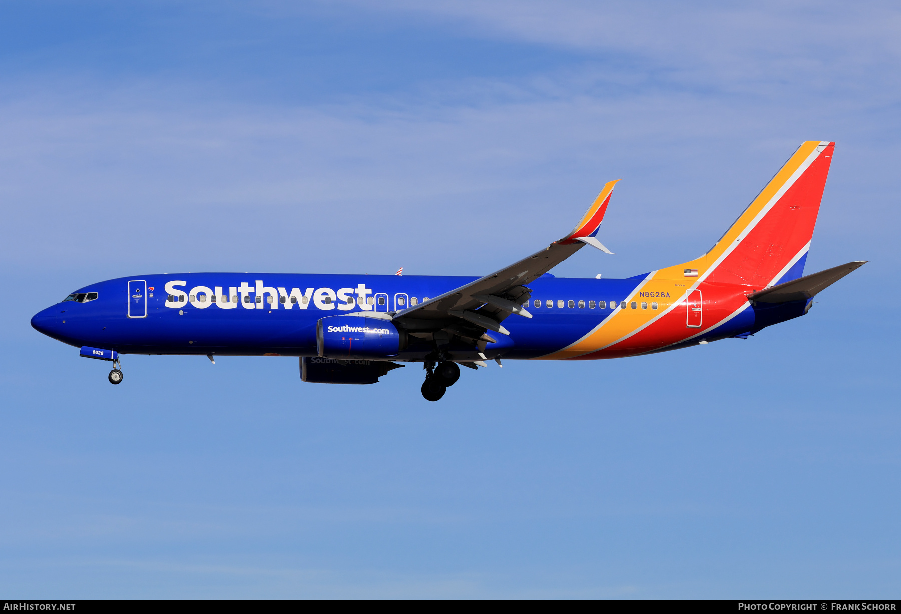 Aircraft Photo of N8628A | Boeing 737-8H4 | Southwest Airlines | AirHistory.net #804655