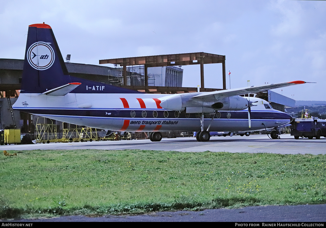 Aircraft Photo of I-ATIF | Fokker F27-200 Friendship | ATI - Aero Trasporti Italiani | AirHistory.net #804729