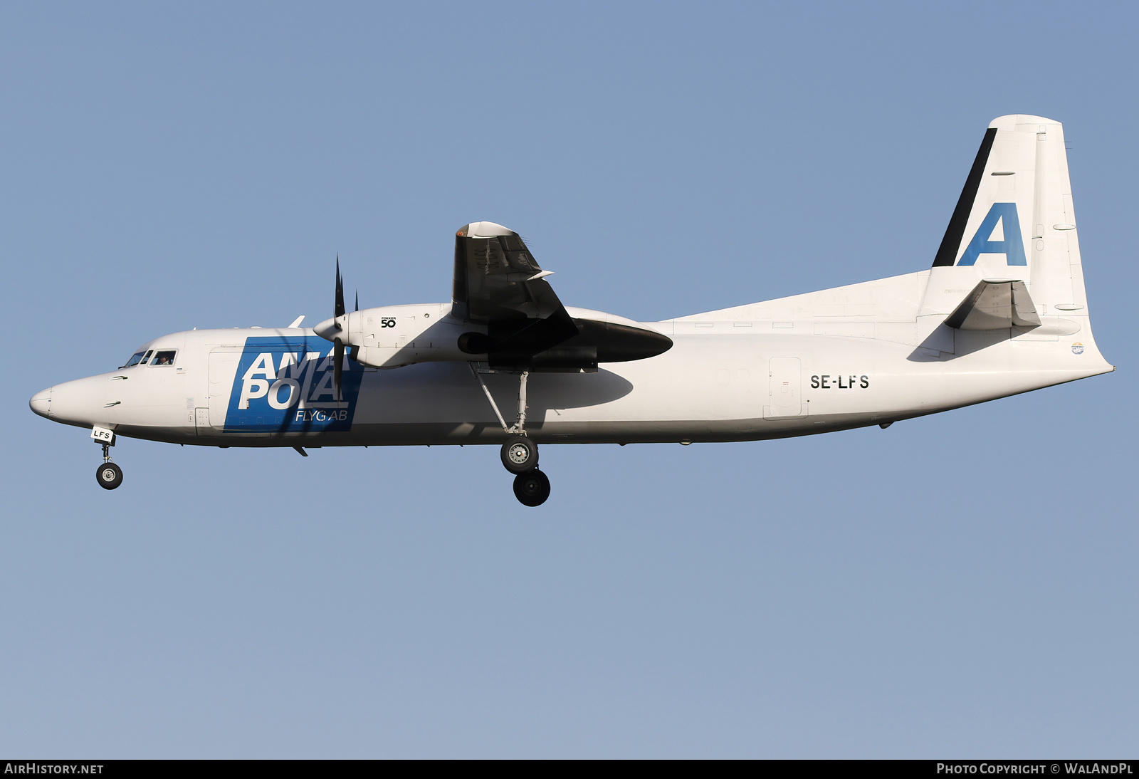 Aircraft Photo of SE-LFS | Fokker 50/F | Amapola Flyg | AirHistory.net #804781