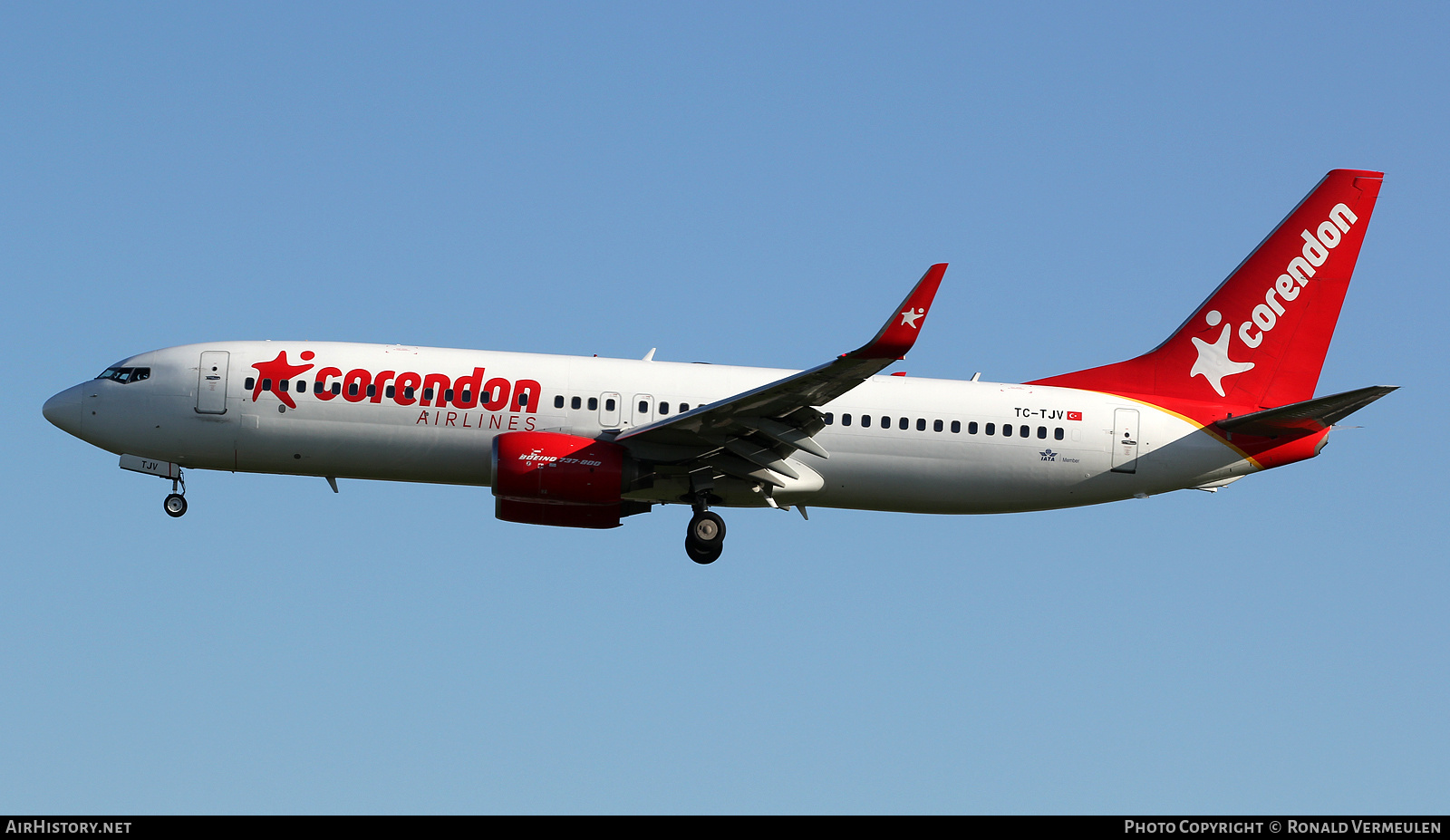Aircraft Photo of TC-TJV | Boeing 737-86J | Corendon Airlines | AirHistory.net #804844