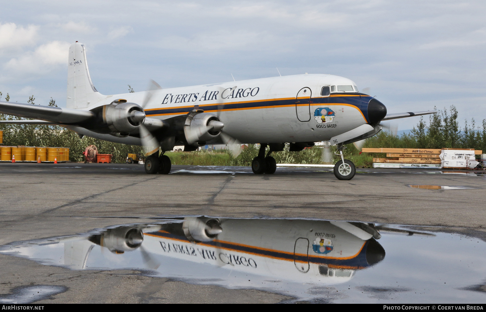 Aircraft Photo of N6174C | Douglas DC-6A | Everts Air Cargo | AirHistory.net #804847