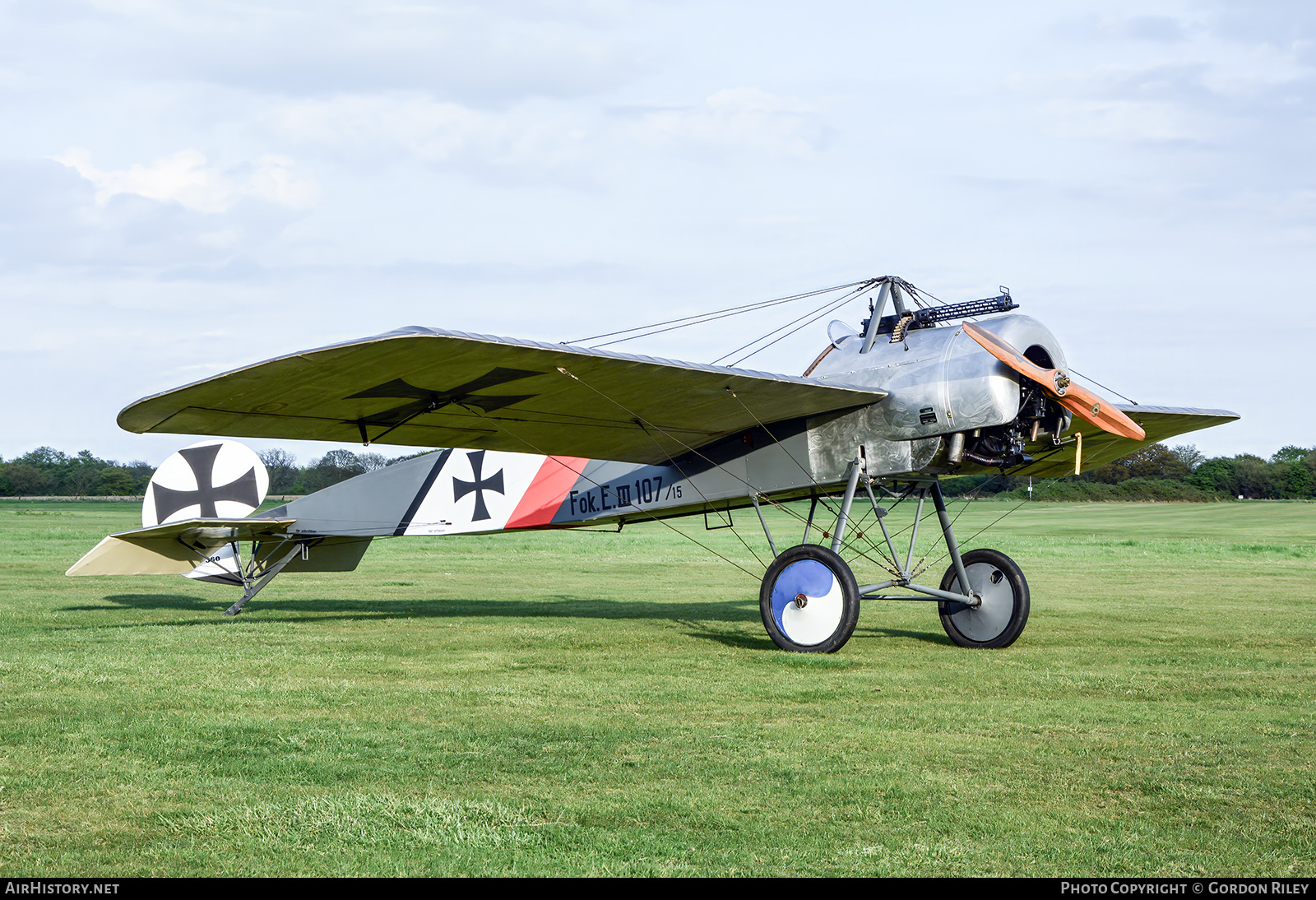 Aircraft Photo of G-AVJO / 107/15 | Fokker E.III Eindecker Replica | Germany - Air Force | AirHistory.net #804891