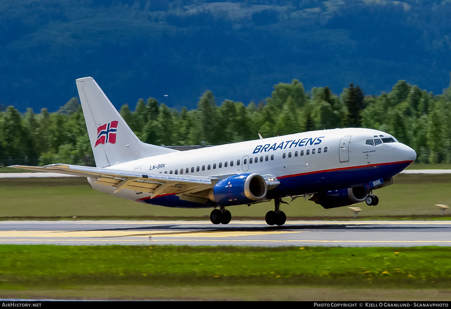 Aircraft Photo of LN-BRK | Boeing 737-505 | Braathens | AirHistory.net #804938