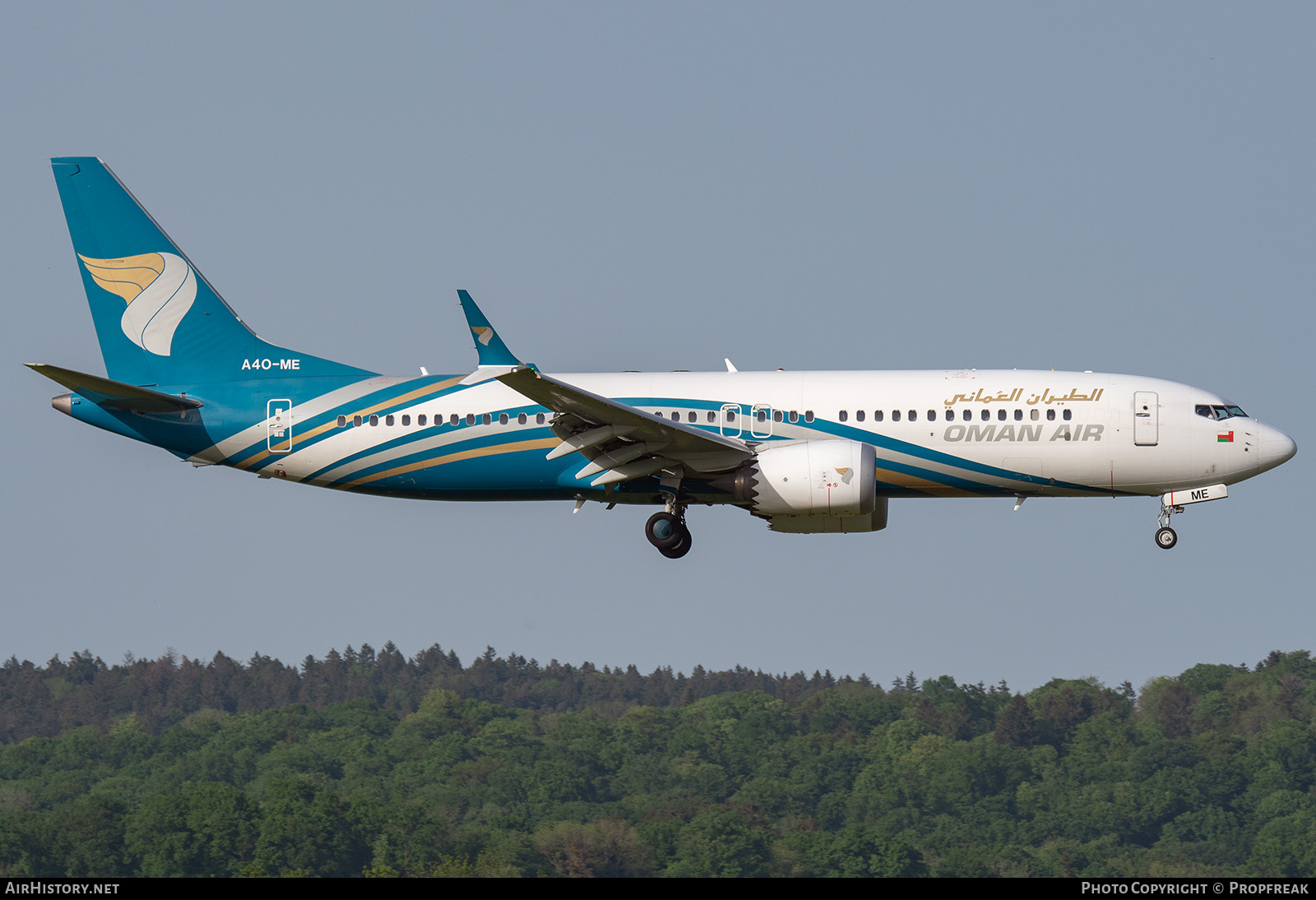Aircraft Photo of A4O-ME | Boeing 737-8 Max 8 | Oman Air | AirHistory.net #804945