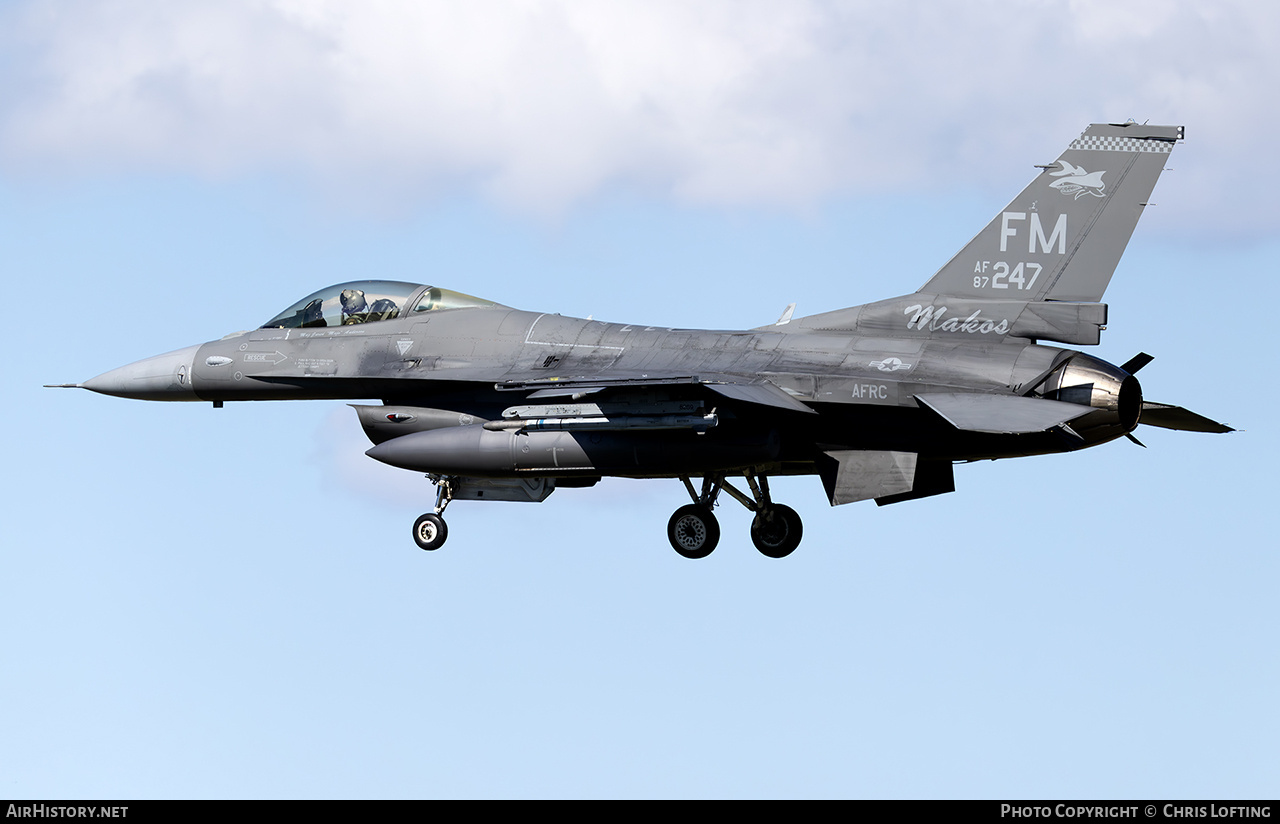 Aircraft Photo of 87-0247 / 87-247 | General Dynamics F-16C Fighting Falcon | USA - Air Force | AirHistory.net #804959