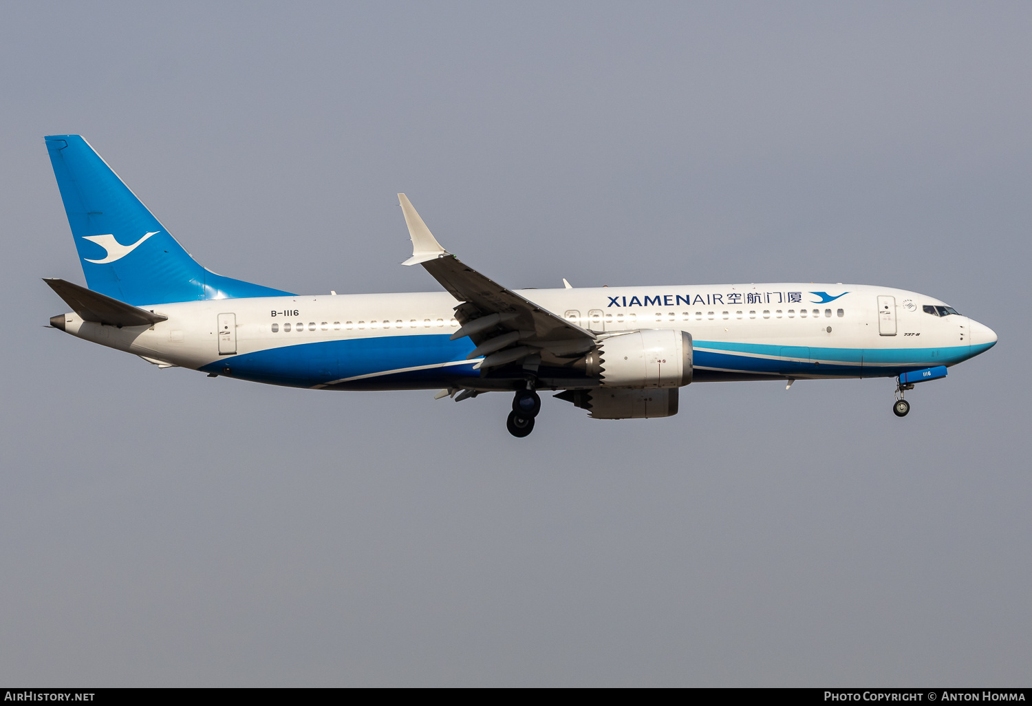 Aircraft Photo of B-1116 | Boeing 737-8 Max 8 | Xiamen Airlines | AirHistory.net #805016