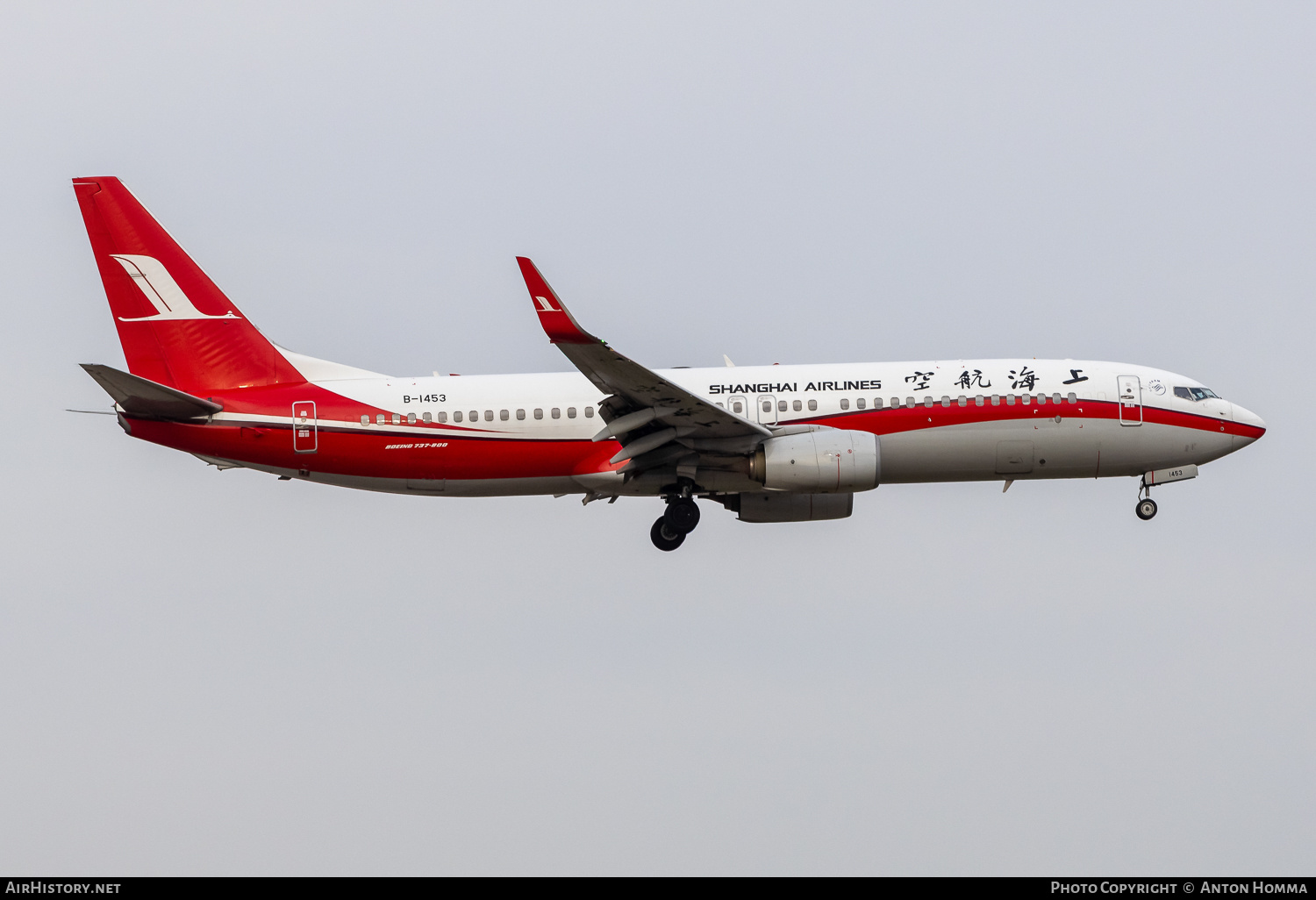 Aircraft Photo of B-1453 | Boeing 737-800 | Shanghai Airlines | AirHistory.net #805031
