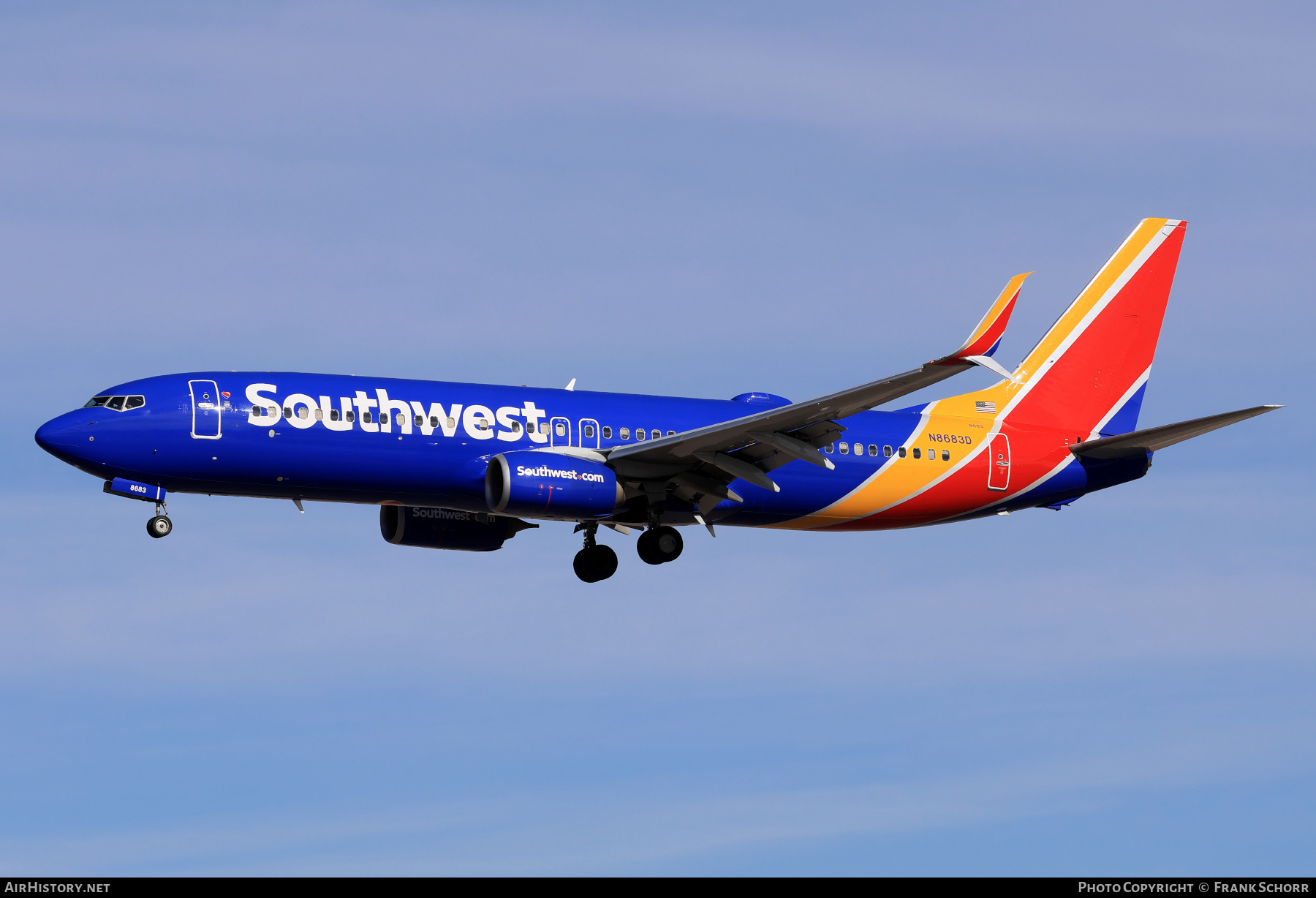 Aircraft Photo of N8683D | Boeing 737-8H4 | Southwest Airlines | AirHistory.net #805045