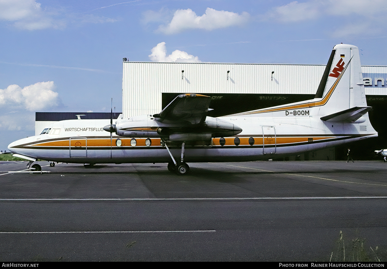 Aircraft Photo of D-BOOM | Fairchild F-27J | WF - Wirtschaftsflug | AirHistory.net #805080
