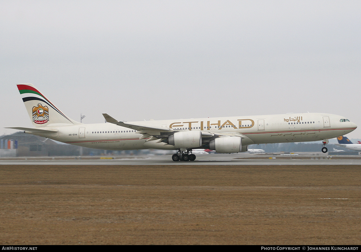 Aircraft Photo of A6-EHA | Airbus A340-541 | Etihad Airways | AirHistory.net #805112