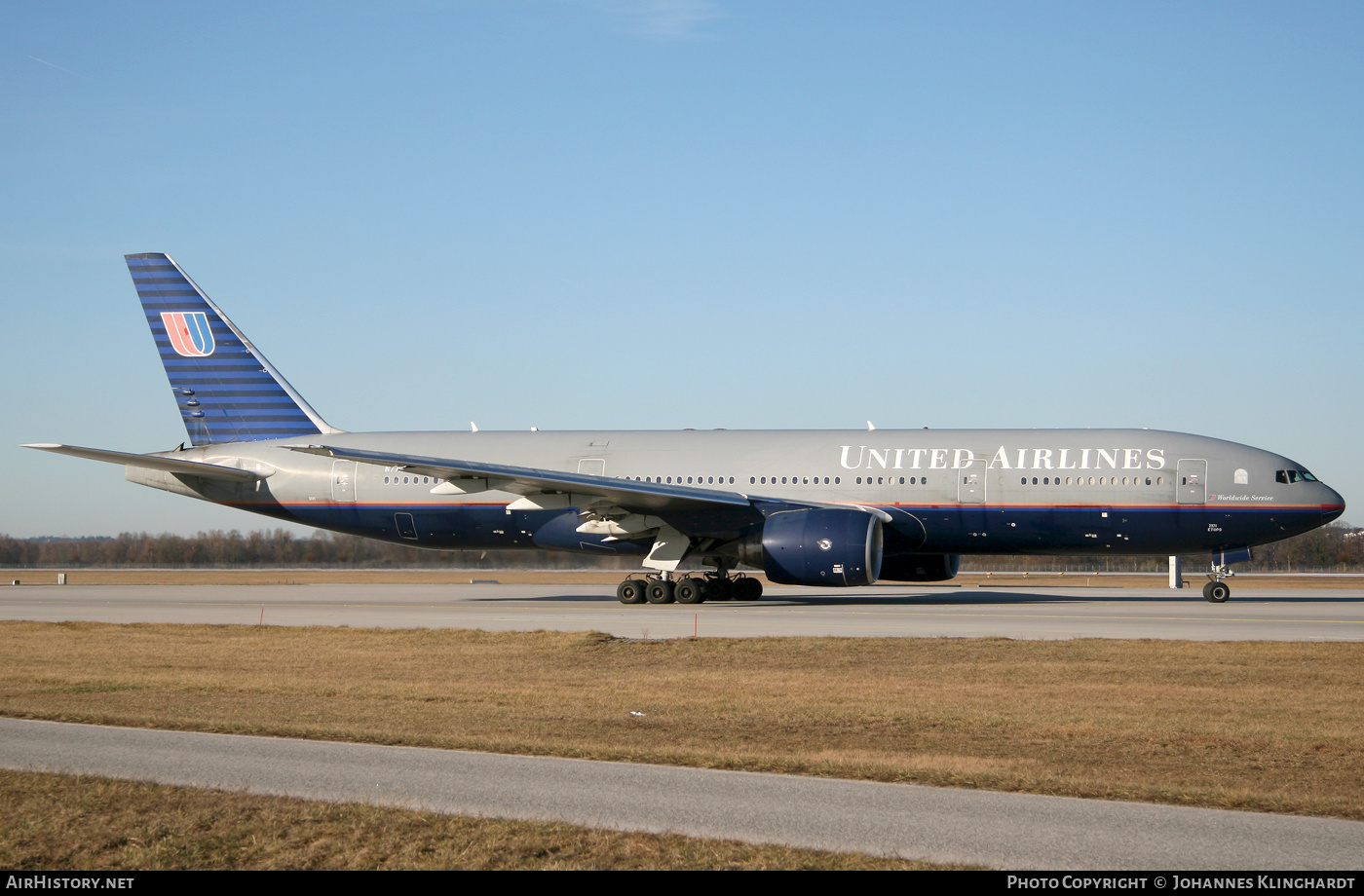 Aircraft Photo of N771UA | Boeing 777-222 | United Airlines | AirHistory.net #805134