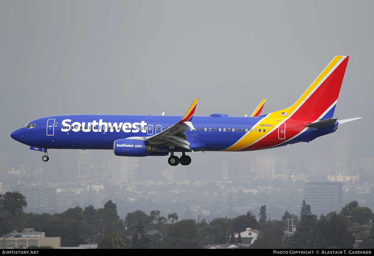 Aircraft Photo of N8664J | Boeing 737-8H4 | Southwest Airlines | AirHistory.net #805140